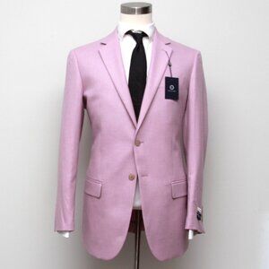 Jos A Bank 42L Mens Textured Solid Sport Coat‎ Pink Solid NWT D120699
